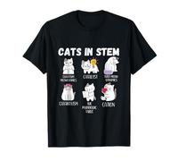 Funny Science Meme Cats In Stem Scientist Nerd Cat Lover T-Shirt