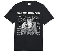 Funny Science Physics Cat Meme What Cats Really Think Comfort Colors Adult Heavyweight T-Shirt