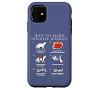 Funny Science Sarcasm Hypothesis Infinite Energy Loop Cat Case for iPhone 11