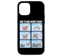 Funny Science Sarcasm Hypothesis Infinite Energy Loop Cat Case for iPhone 12/12 Pro