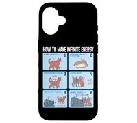 Funny Science Sarcasm Hypothesis Infinite Energy Loop Cat Case for iPhone 16