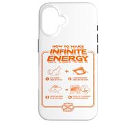 Funny Science Sarcasm Hypothesis Infinite Energy Loop Cat Case for iPhone 16