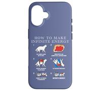 Funny Science Sarcasm Hypothesis Infinite Energy Loop Cat Case for iPhone 16