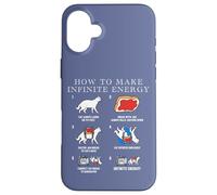 Funny Science Sarcasm Hypothesis Infinite Energy Loop Cat Case for iPhone 16 Plus