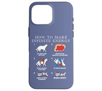 Funny Science Sarcasm Hypothesis Infinite Energy Loop Cat Case for iPhone 16 Pro Max