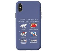 Funny Science Sarcasm Hypothesis Infinite Energy Loop Cat Case for iPhone X/XS