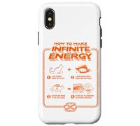 Funny Science Sarcasm Hypothesis Infinite Energy Loop Cat Case for iPhone X/XS