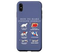 Funny Science Sarcasm Hypothesis Infinite Energy Loop Cat Case for iPhone XS Max