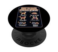 Funny Science Sarcasm Hypothesis Infinite Energy Loop Cat PopSockets Adhesive PopGrip