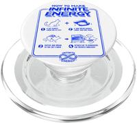 Funny Science Sarcasm Hypothesis Infinite Energy Loop Cat PopSockets PopGrip for MagSafe