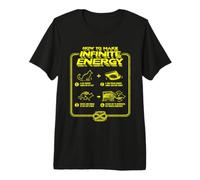 Funny Science Sarcasm Hypothesis Infinite Energy Loop Cat Premium T-Shirt