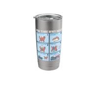 Funny Science Sarcasm Hypothesis Infinite Energy Loop Cat Stainless Steel Insulated Tumbler