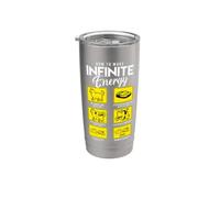 Funny Science Sarcasm Hypothesis Infinite Energy Loop Cat Stainless Steel Insulated Tumbler