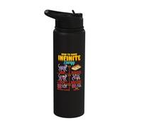 Funny Science Sarcasm Hypothesis Infinite Energy Loop Cat Stainless Steel Insulated Water Bottle