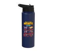 Funny Science Sarcasm Hypothesis Infinite Energy Loop Cat Stainless Steel Insulated Water Bottle