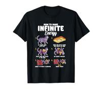 Funny Science Sarcasm Hypothesis Infinite Energy Loop Cat T-Shirt