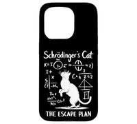 Funny Science Schrödinger's Cat Escape Plan Funny Cat Kitten Case for iPhone 15 Pro