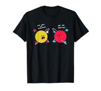 Funny Science Shirt Proton Electron Physics Chemistry Joke Value Graphic T-Shirt, Men, Black, M