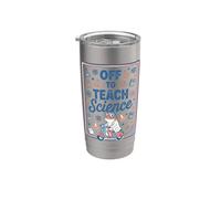 Funny Science Teacher Frog Scooter Back to School Educator Stainless Steel Insulated Tumbler