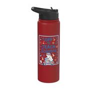 Funny Science Teacher Frog Scooter Back to School Educator Stainless Steel Insulated Water Bottle