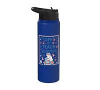 Funny Science Teacher Frog Scooter Back to School Educator Stainless Steel Insulated Water Bottle