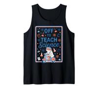 Funny Science Teacher Frog Scooter Back to School Educator Tank Top