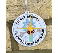 Funny Scientist Bubblegum Air Freshener - Double Sided Hanging Car Air Freshener - Novelty Car Accessory