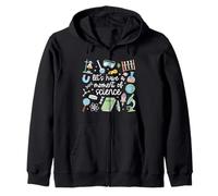 Funny Scientist Cute Let's Have A Moment Of Science Lovers Zip Hoodie