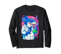 Funny Scientist Shark Chemistry Lab, Love Sharks Long Sleeve T-Shirt