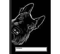Funny Scottie Dog Scottish Terrier Notebook: Scottish Terrier Notebook Journal - Blank Wide Ruled Paper - Funny Scottish Terriers Accessories for Dog ... - Scottie Dog Gifts for Women, Girls and Kids