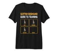 Funny Scottish Deerhound Guide to Training Dog Obedience Premium T-Shirt