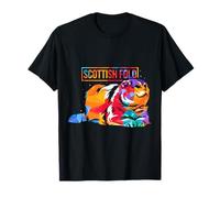 Funny Scottish Fold Cat Kitten Feline Animal T-Shirt