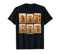 Funny Scottish Highland Cow Highlander Cow Photobooth Lover T-Shirt