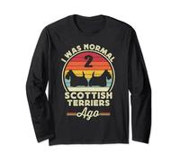 Funny Scottish Terrier Dog For Men Women Scotty Scottie Mom Long Sleeve T-Shirt