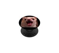 Funny Screaming Chihuahua Blurry Dog Photo Meme PopSockets Adhesive PopGrip