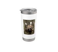 Funny Screaming Red Panda Office Backroom Animal Stainless Steel Insulated Tumbler