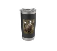 Funny Screaming Wombat Office Backroom Animal Stainless Steel Insulated Tumbler
