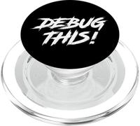 Funny Scrum Agile DevOps QA Testing - Debug This! PopSockets PopGrip for MagSafe