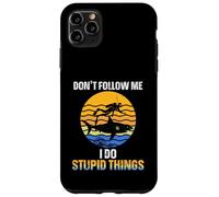 Funny Scuba Diver Don't Follow Me I Do Stupid Things Shark Case for iPhone 11 Pro Max
