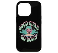 Funny Scuba Diving Ocean Diver Good Girls Go Down Dive Team Case for iPhone 13 Pro