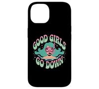 Funny Scuba Diving Ocean Diver Good Girls Go Down Dive Team Case for iPhone 14