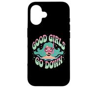 Funny Scuba Diving Ocean Diver Good Girls Go Down Dive Team Case for iPhone 16