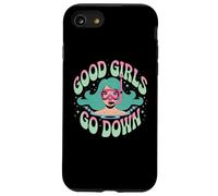 Funny Scuba Diving Ocean Diver Good Girls Go Down Dive Team Case for iPhone SE (2020) / 7/8