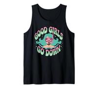 Funny Scuba Diving Ocean Diver Good Girls Go Down Dive Team Tank Top