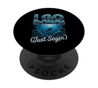 Funny Scuba I Go Down Just Sayin Diver Humor PopSockets Adhesive PopGrip