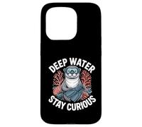 Funny Sea Otter with Goggles Deep Water Stay Curious Case for iPhone 15 Pro