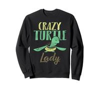 Funny Sea Turtle Gift | Turtle Art | Crazy Turtle Lady Sweatshirt