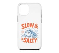 Funny Sea Turtle Slow and Salty Grumpy Ocean Coastal Lover Case for iPhone 12/12 Pro