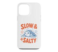 Funny Sea Turtle Slow and Salty Grumpy Ocean Coastal Lover Case for iPhone 13 Pro Max