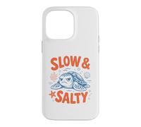Funny Sea Turtle Slow and Salty Grumpy Ocean Coastal Lover Case for iPhone 14 Pro Max